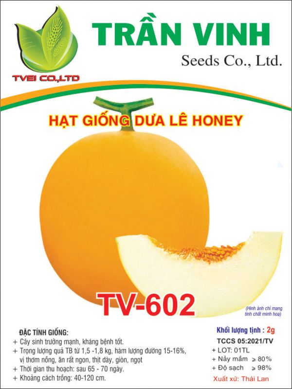 Hạt giống Dưa Lê Honey - TV-602 F1